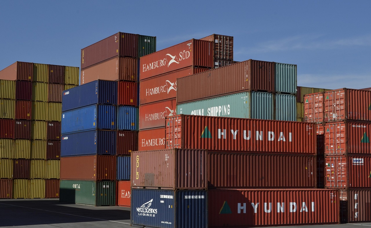 Container chassis at port terminal